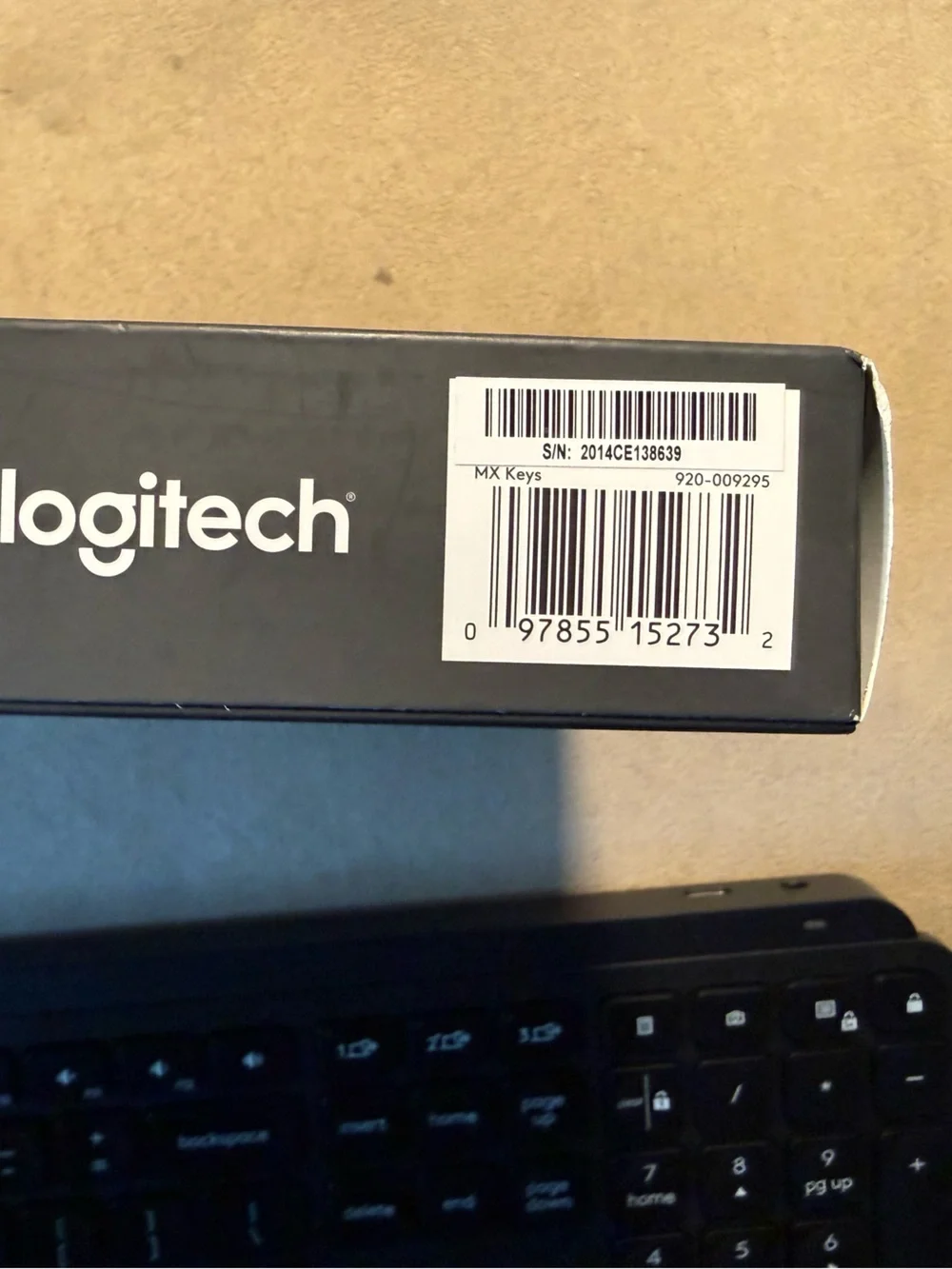Logitech MX Keys Full-Size Wireless Keyboard - Black